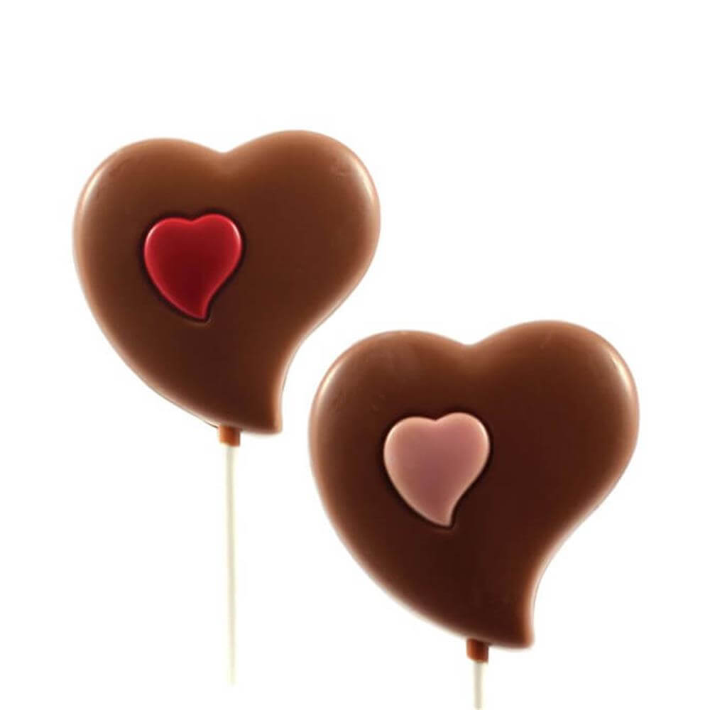 Bon Bon's Gourmet Belgian Heart Chocolate Lolly 30g